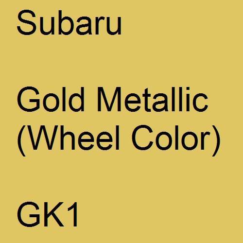 Subaru, Gold Metallic (Wheel Color), GK1.